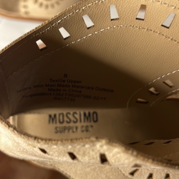 Mossimo Supply Compnay Open Toe Wedged Heels Womens size 8 Cute Casual Summer - Picture 5 of 6